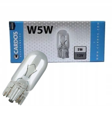 Cardos Cardos Żarówki W5W 12V Światła postojowe 10szt