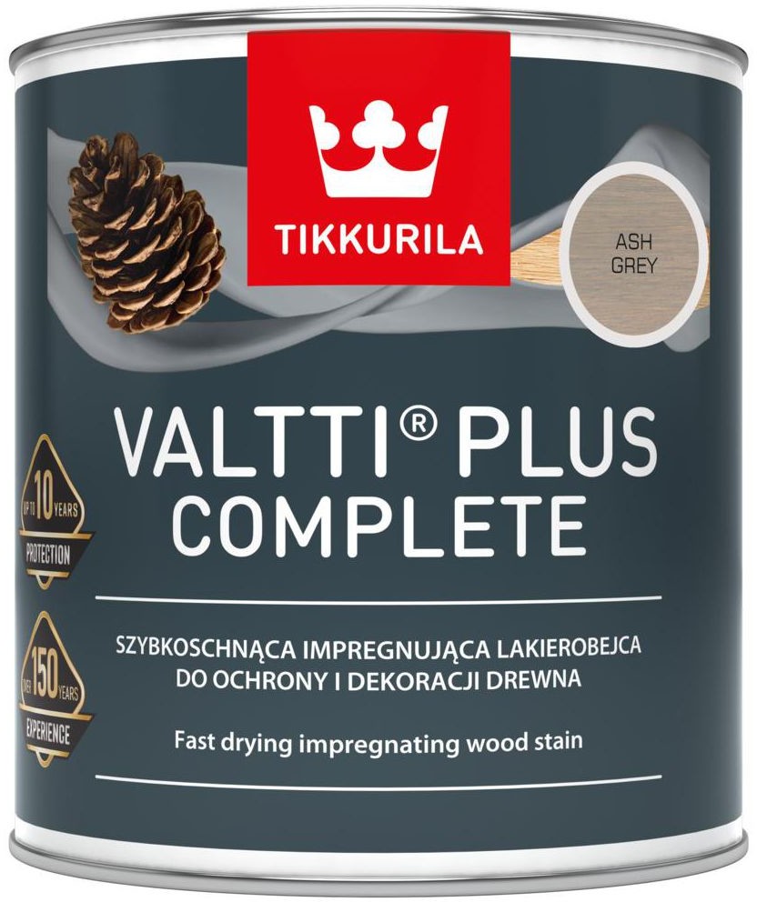 Tikkurila Lazura do drewna VALTTI 0.75 l Ash Grey