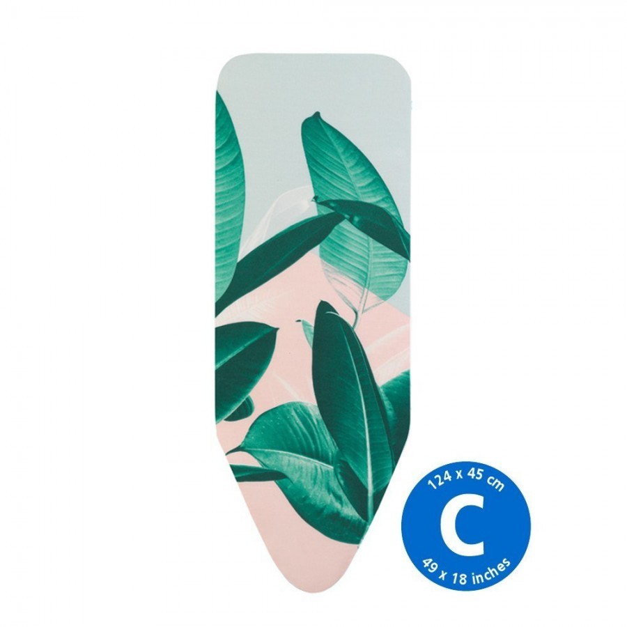 Brabantia Zestaw PerfectFit Pokrowiec na deskę do prasowania rozm C Tropical Leaves 11 89 68