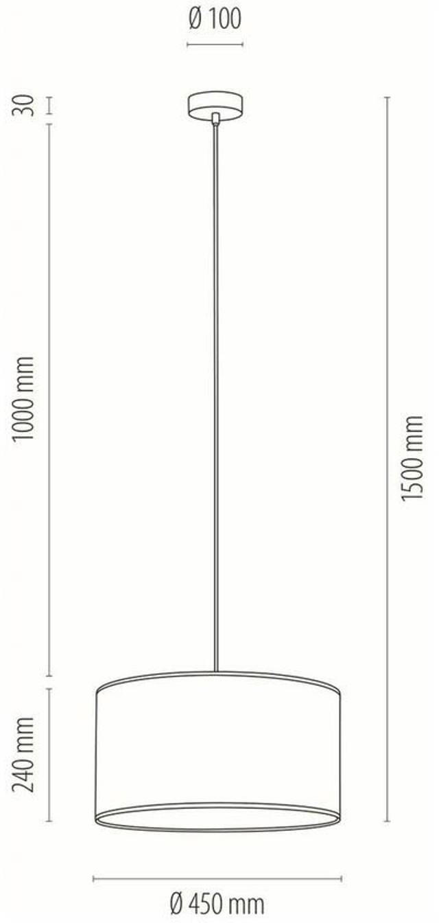 Euluna Lampa wisząca Pfau  45 cm, zielona