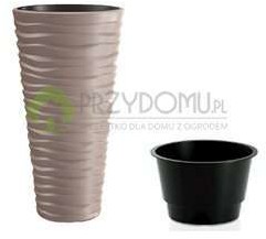 Prosperplast Donica z wkładem SAND SLIM DPSA350 mocca