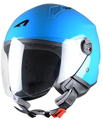 Astone Helmets Mini kask motocyklowy typu jet, l MINIM-CURACAOL