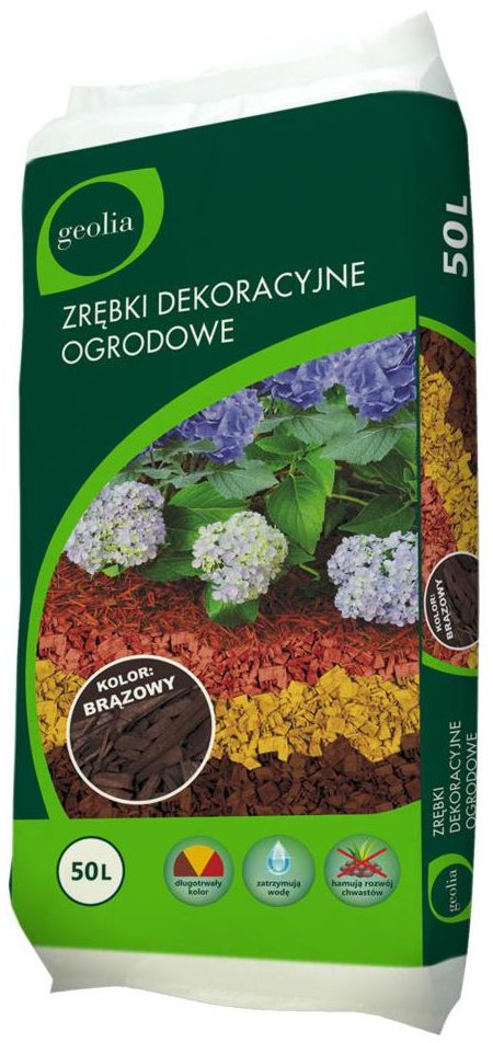 Zrębki brązowe 50 L GEOLIA
