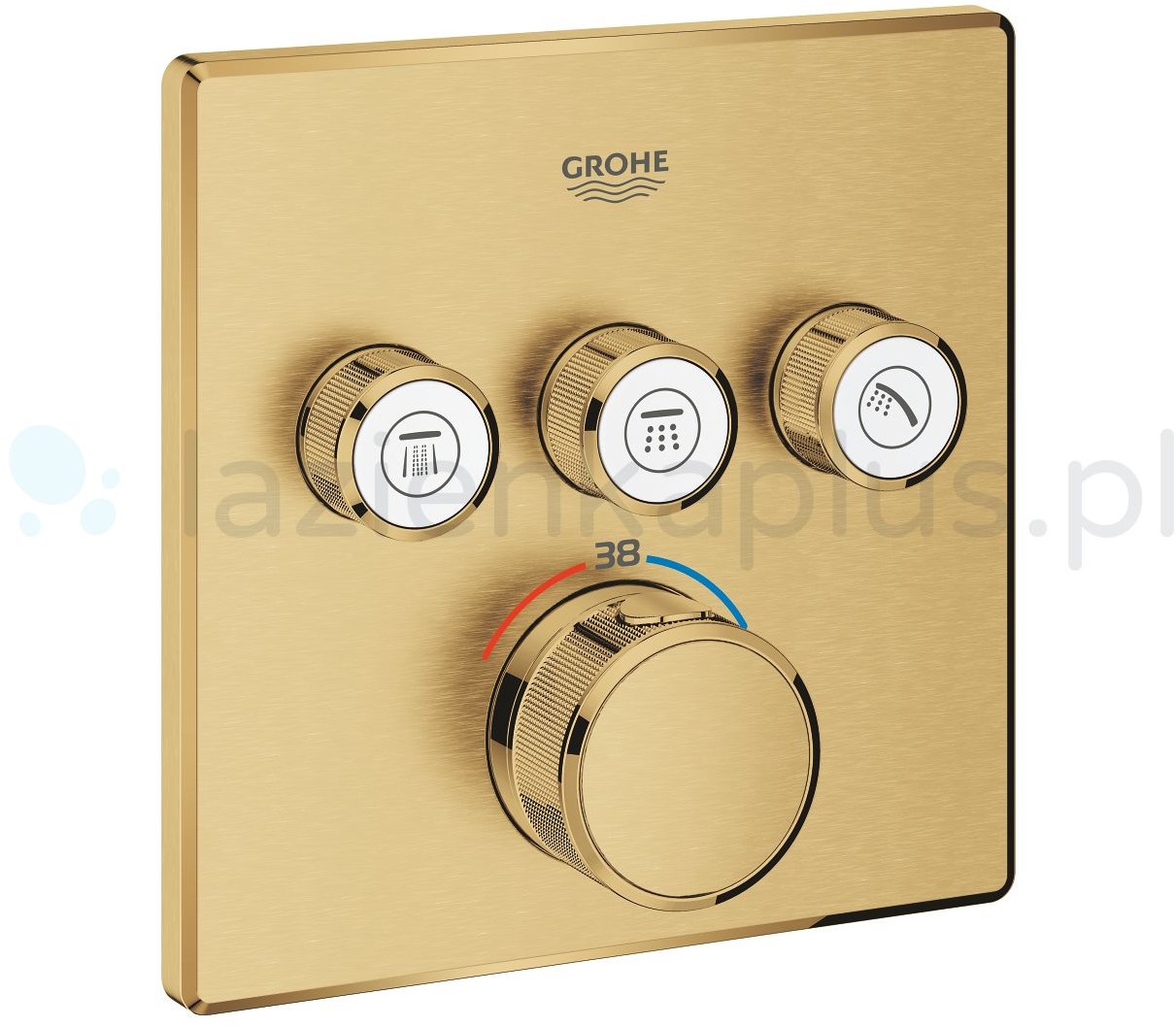 Grohe Grohtherm SmartControl bateria wannowo-prysznicowa podtynkowa złoty 29126GN0