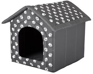 Hobbydog Buda dla Psa szara w łapki R2 44 cm x 38 cm x 45 cm R2 BUDSWL4