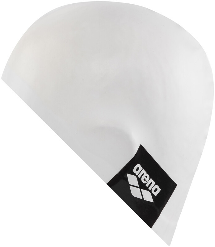 Arena Logo Moulded Czepek pływacki, white 2021 Czepki pływackie 1912-200-0