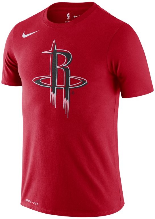 Nike T-shirt męski NBA Houston Rockets Logo Dri-FIT - Czerwony BV8117-657