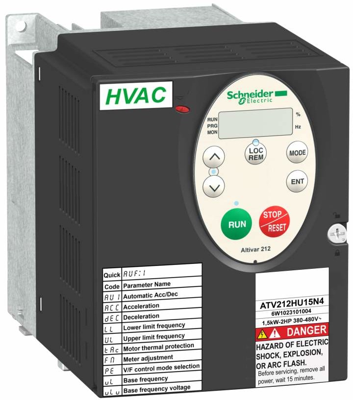SCHNEIDER Przemiennik-częstotliwości-ATV212-3-fazowe-380-480V-AC-50-60Hz-22kW-51A-IP21 ATV212HU22N4