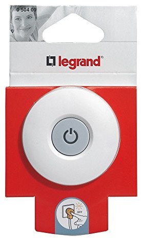 Legrand wtyczka ze stykiem ochronnym z podświetlonemu wyświetlaczowi LED włącznikiem wł./wył.