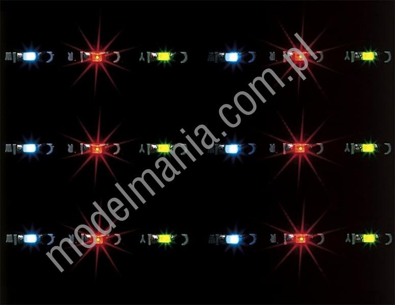 Faller Diody LED białe, żółte, czerwone / 30szt. 180649