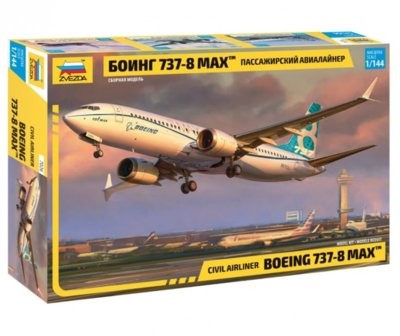 Zvezda Model plastikowy Boeing 737-8 Max DARMOWA DOSTAWA OD 199 ZŁ! GXP-661970