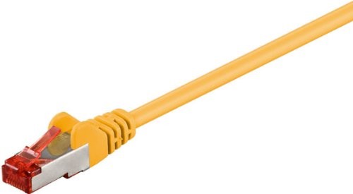 Wentronic 95483 kabel sieciowy Cat6 S/FTP (2 X wtyk RJ45, PIMF podwójnie ekranowany) Żółty 95483