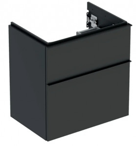 GEBERIT GEBERIT 502.307.JK.1 Szafka pod umywalkę iCon z dwoma szufladami krótka 59,2 cm x 61,5 cm x 41,6 cm lava lakierowany matowy lava matowy