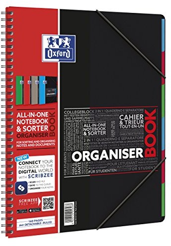Oxford OXFORD blok do nauki College 'Organiser Book', A4 +, linie 400037404