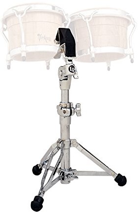 LP Latin Percussion Stojak na  bongo camlock-system napinania, z regulacją wysokości, podkładka pod doppelstrebig, chromowany, w kształcie litery L lp330 LP330