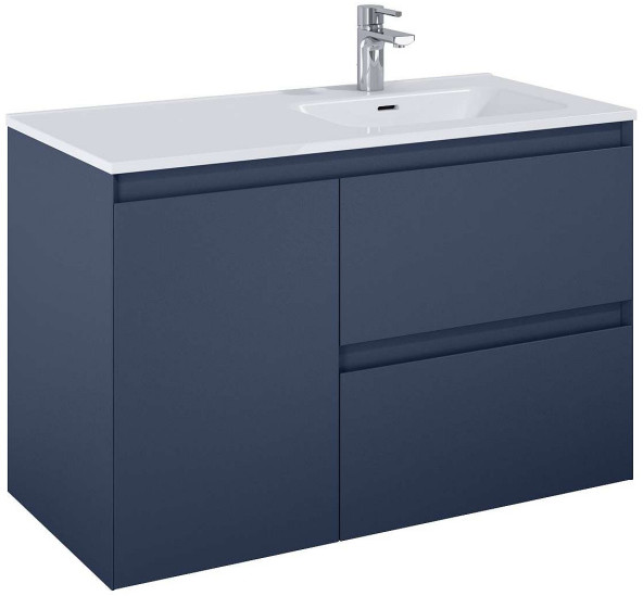 Elita Split Szafka podumywalkowa 100 cm lewa niebieski mat 169008