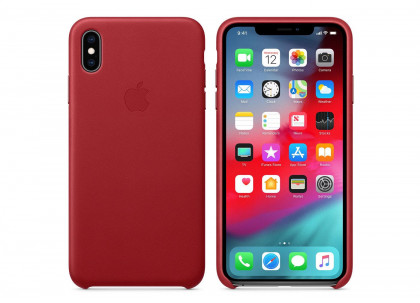 Apple iPhone XS Max Leather Case Product Red (MRWQ2ZM/A)