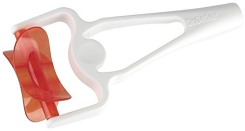 Dr. Oetker rolka do wycinania ciasta, pomocna podczas pieczenia, ze zintegrowaną wycinarką kółek z ciasta, wydajna funkcja przetaczania, kolor: biało-czerwony, 1 sztuka 1037