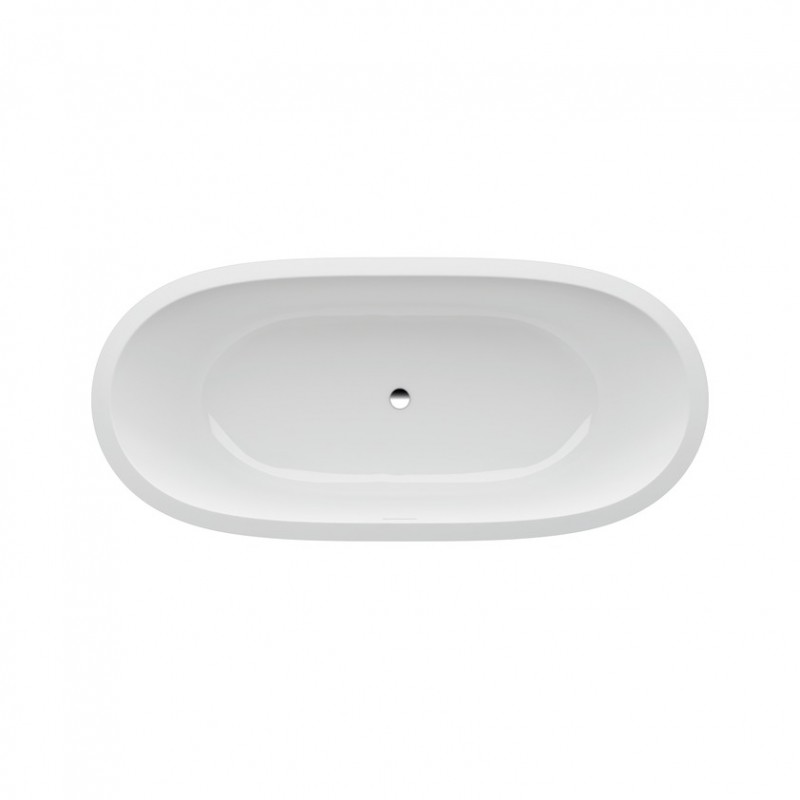 Laufen Il Bagno Alessi One Wanna owalna 178x82x59 do zabudowy biała H2459710000001