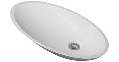 Omnires Marble+ umywalka nablatowa biały połysk MaltaBP MaltaBP