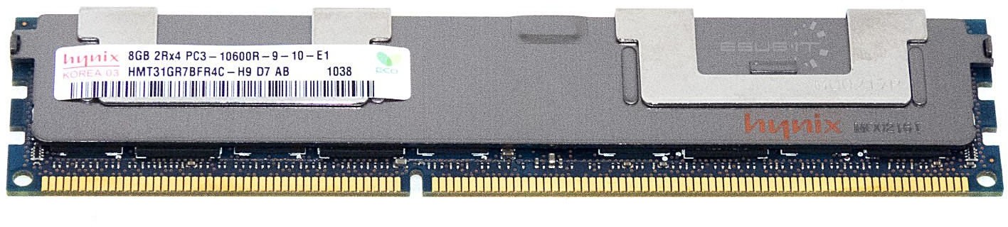 Hynix Pamięć RAM 1x 8GB ECC REGISTERED DDR3 2Rx4 1333MHz PC3-10600 RDIMM HMT31GR7BFR4C-H9 HMT31GR7BFR4C-H9