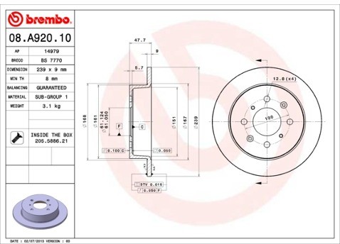BREMBO 08.A920.10