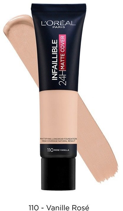 L'Oreal Paris L'OREAL Infallible 24H Matte Cover Foundation 110 Rose Vanilla 30ml