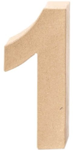 Glorex GmbH glorex 6 2029 131 Liczba 1, kartonu, tekturowe naturalny, 7.5 x 7.5 x 5.5 cm 6 2029 131