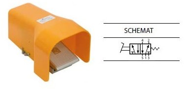 TEKMA Zawór Nożny 5/2 1/4