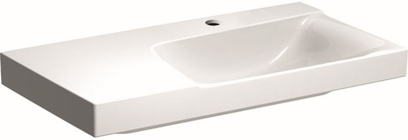 Geberit Ceramika Xeno2 Umywalka meblowa lub wisząca 90x48 cm z półką i powłoką KeraTect biała 500.535.01.1