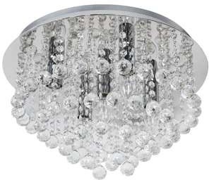 Krislamp Crystal KR 384-5PL plafon lampa sufitowa 5x40W E14 chrom