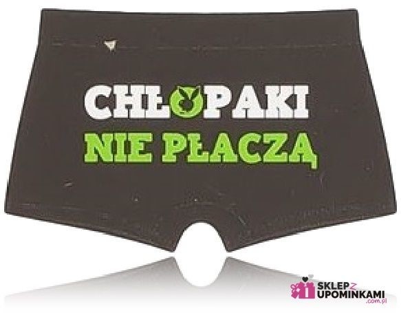 Bokserki z napisem Chłopaki nie płaczą śmieszny prezent 1154