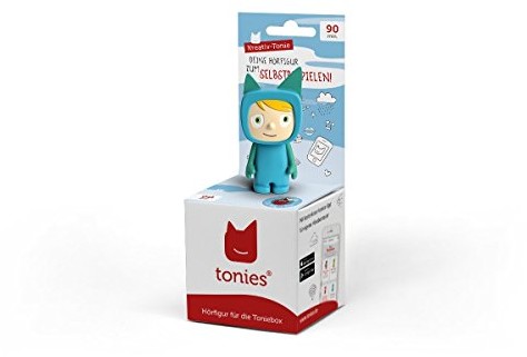 tonies figurki słuchowiska do Toniebox - kreatywny niebieski - ok. 90 minut pamięci Twojej muzyki, historii, audiobooków i własnych plików audio - NIESKIE