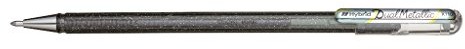 Pentel ink roller 12 Metallic z żelem Iris przerzutowy 1 MM SREBRNY K110-DZX