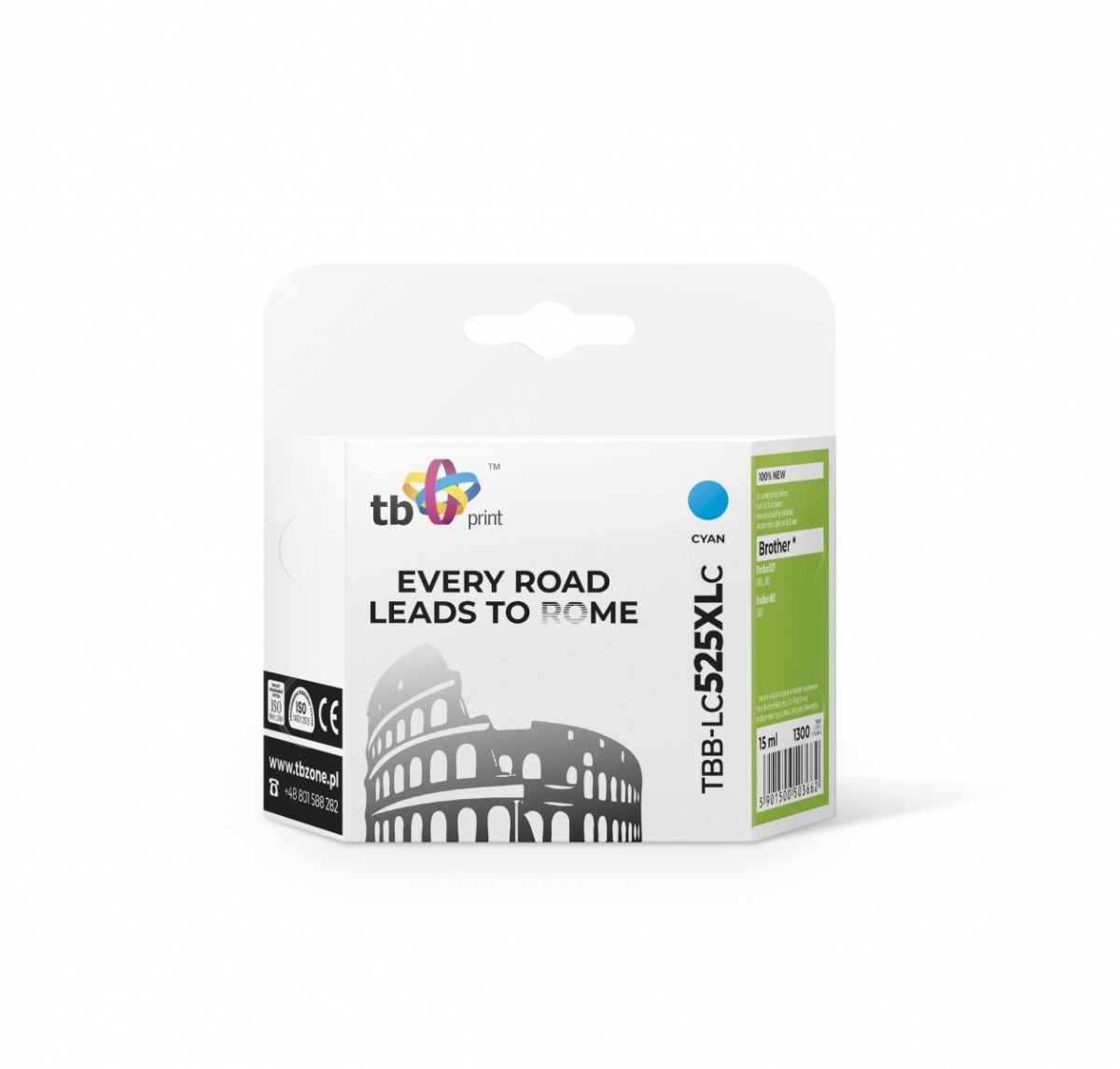 TB Print Tusz do Brother LC529/539 TBB-LC525XLC CY TBB-LC525XLC