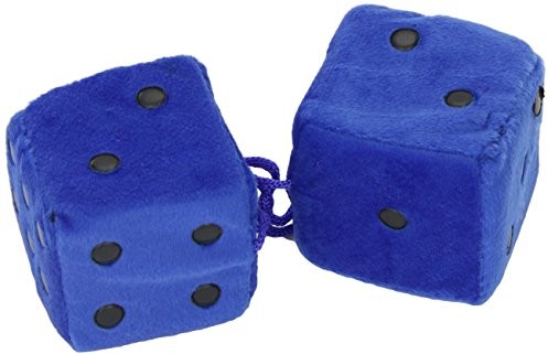 Sumex pluszowe kostki do gry, niebieski/czarny DADOS40