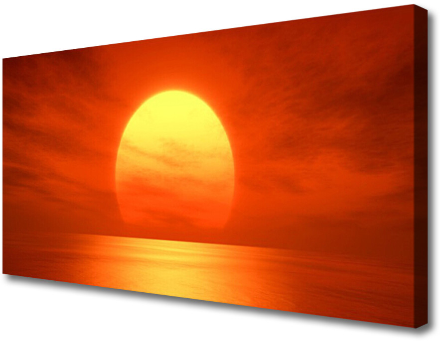 PL Tulup Obraz Canvas Zachód Słońca Morze 120x60cm