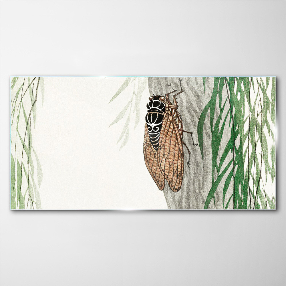 PL Coloray Obraz na Szkle Drzewo Liście Owad Azjatycki 120x60cm