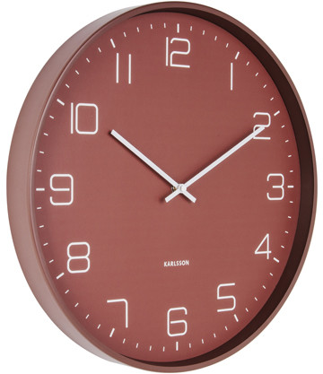 Karlsson Zegar ścienny Lofty matt warm red by KA5751RD
