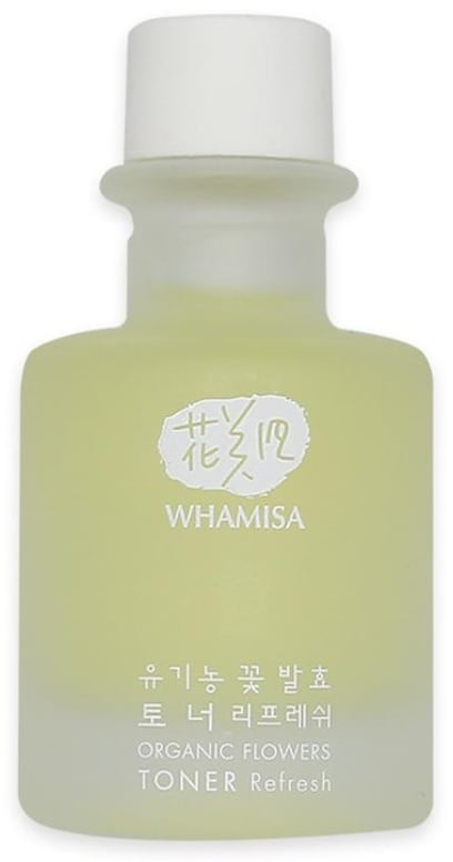 Organic WHAMISA WHAMISA Pielęgnacja twarzy MINI Odświeżający toner dla cery mieszanej i tłustej Flowers Toner Refresh 33.5 ml