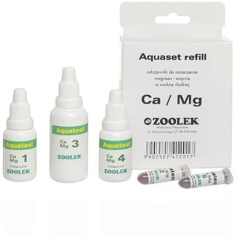 Zoolek Aquaset refill Ca-Mg uzupełnienie do testu kropelkowego pomiaru zawartości wapnia i magnezu w wodzie słodkiej