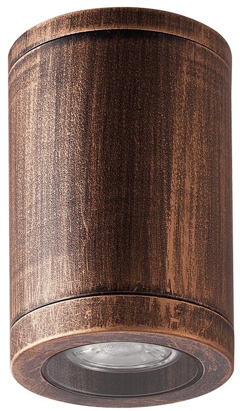 Prezent Luxera 48326 - Plafon zewnętrzny MOPTI 1xGU10/7W/230V IP54 brązowy