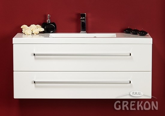 Gante Szafka z umywalką ceramiczną 100/39/2 Clever seria Fokus B FKS-B-U100/39/2 1000