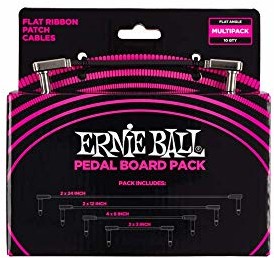Ernie Ball Flat Ribbon Patch Cables board Multi-Pack P06224
