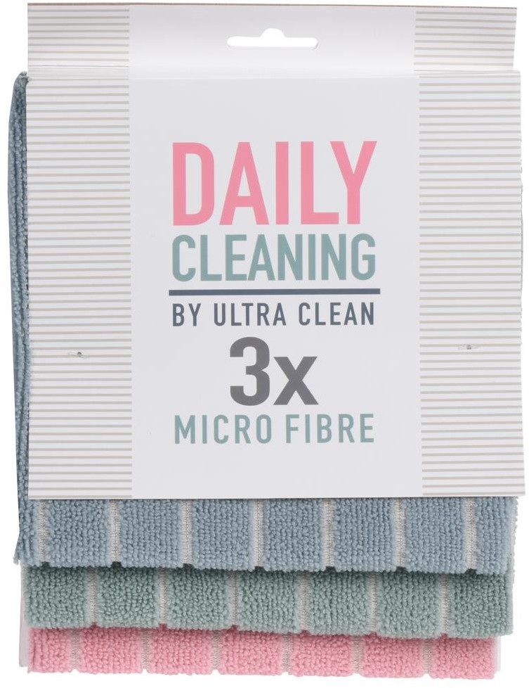 Clean Ultra Ścierka kuchenna z mikrofibry mikrowłókna ścierki 3 szt. 710903