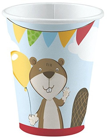 AMSCAN 9903054 Fuchs i flanelowa kubek, wielokolorowa, 250 ML
