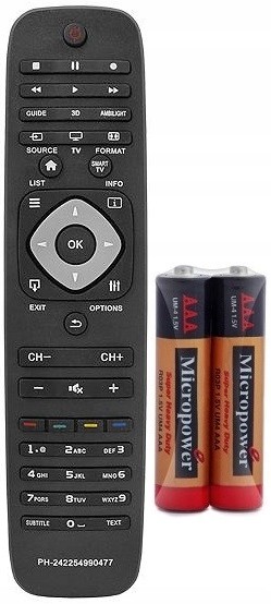Pilot Do Telewizora Tv Phiilips LCD/LED/4K/UHD/3D