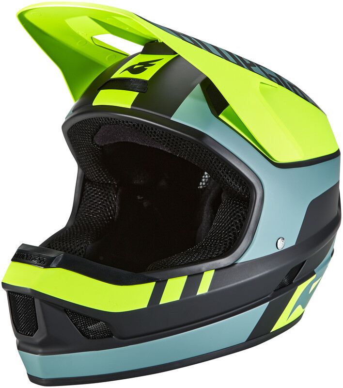 Bluegrass Legit Kask rowerowy, black/fluo yellow/gray M | 56-58cm 2020 Kaski Fullface i Downhill 57100613