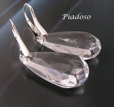 Swarovski PROMOCJA 24MM duże kolczyki Srebro