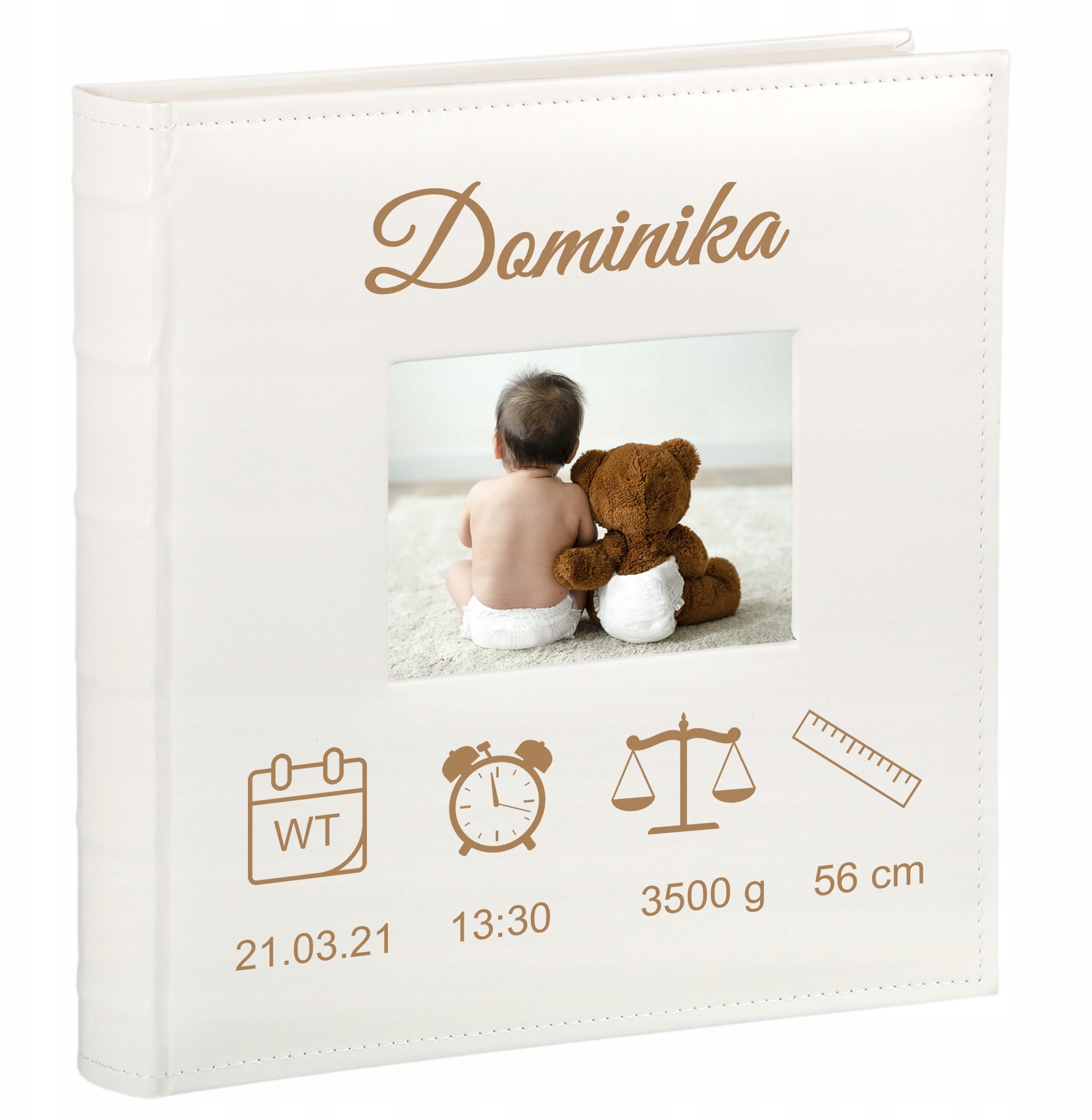 Duży Album Dziecka metryczka 500 zdjęć Nadruk
